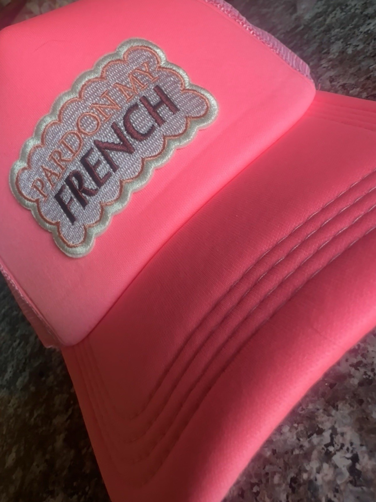 PINK Funny Quote Retro Hat Foam Mesh Baseball Cap Snapback Hats Caps Funny NEW