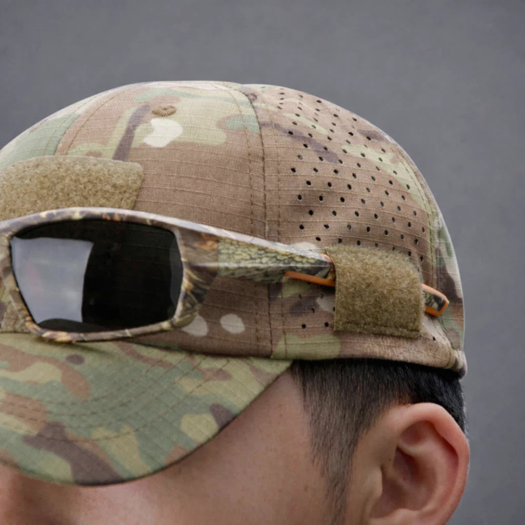 Tactical Camo Military Cap w/ Eyewear Holder Patch Outdoor Fishing Hunting Hat