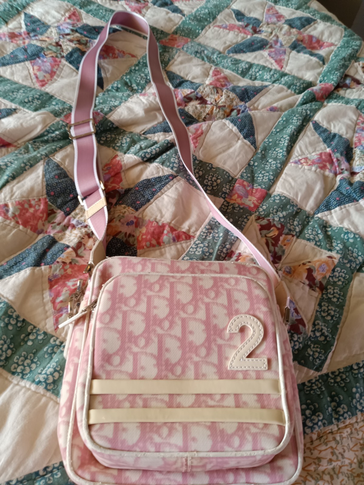 Christian Dior Diorissimo Girly Trotter Messenger Bag Pink