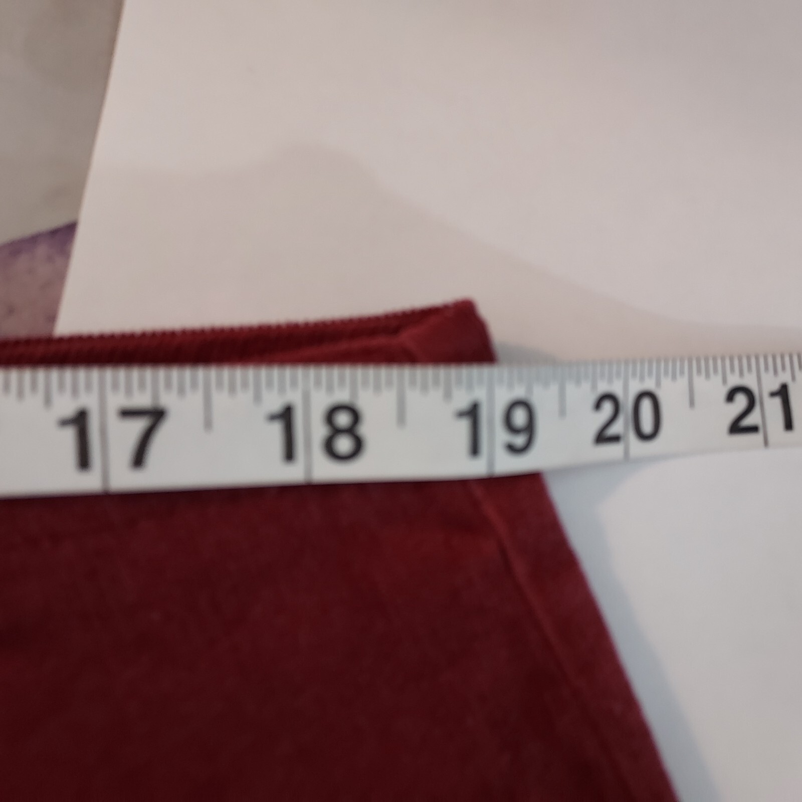 Blair Pants Burgundy Corduroy Stretch Women Size 20 Zipper Front Pockets 38×30