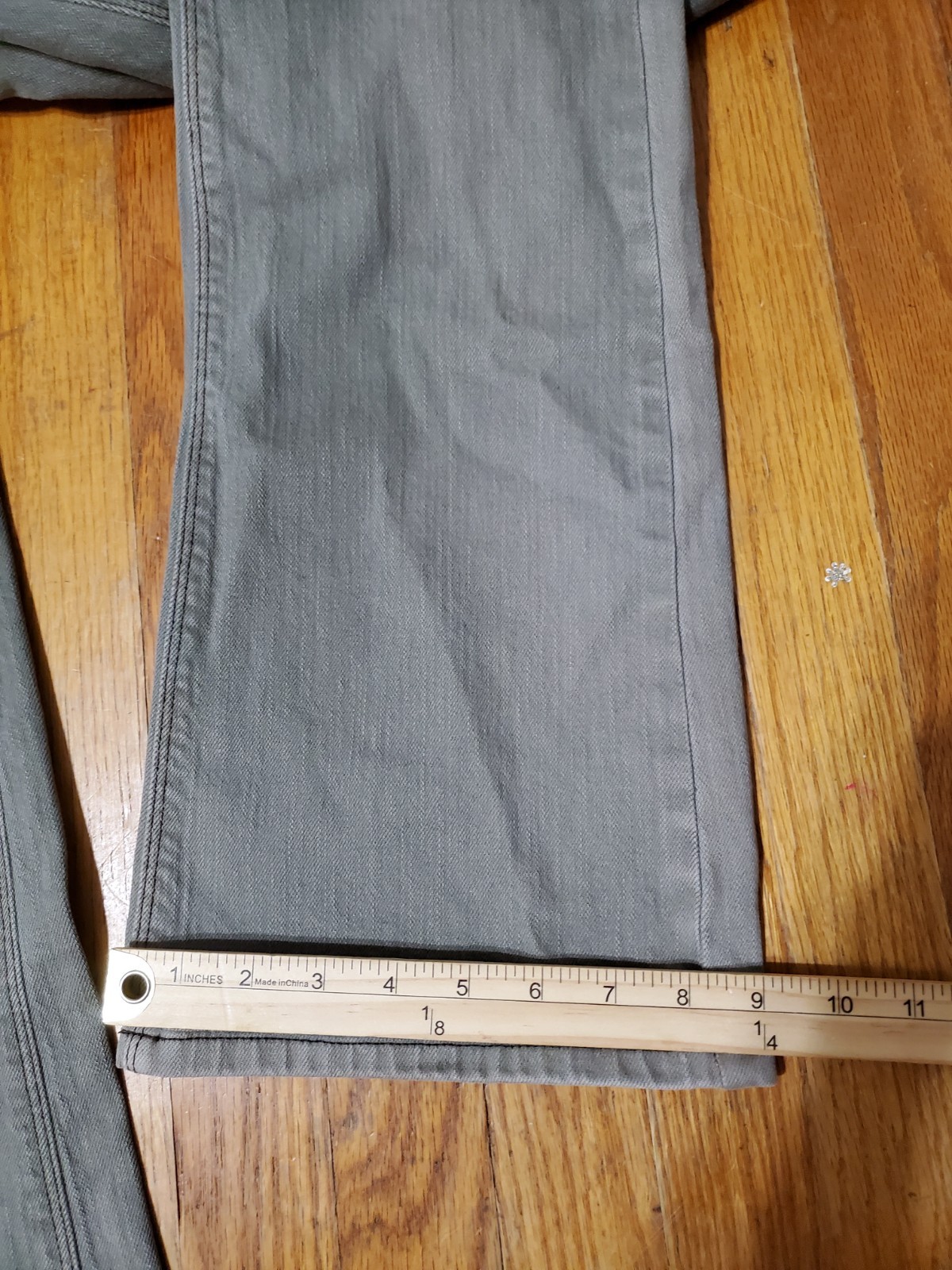 James Jeans Preserved Denim Boot Size 28 Women’s Army Green 31″ Waist USA Made