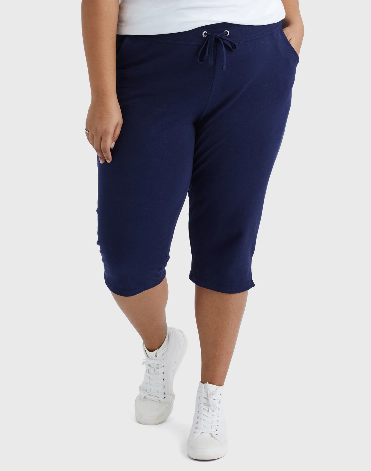 Just My Size Capri French Terry Womens Plus Your Choice 4 Colors & sz 1x to 5x