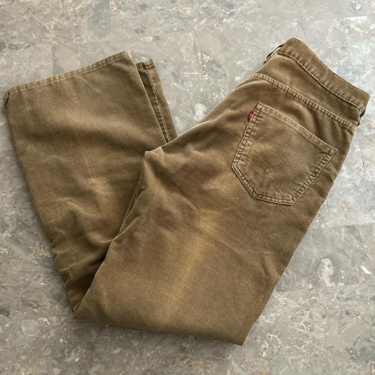 Vintage 2003 Levi’s 567 Low Loose Boot Corduroy Pants W33 Fits 35×31