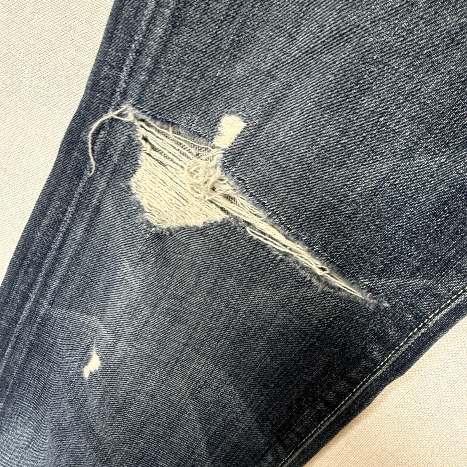 7 For All Mankind Bootcut Distressed Organic Cotton Jeans – Size 29 Low Rise