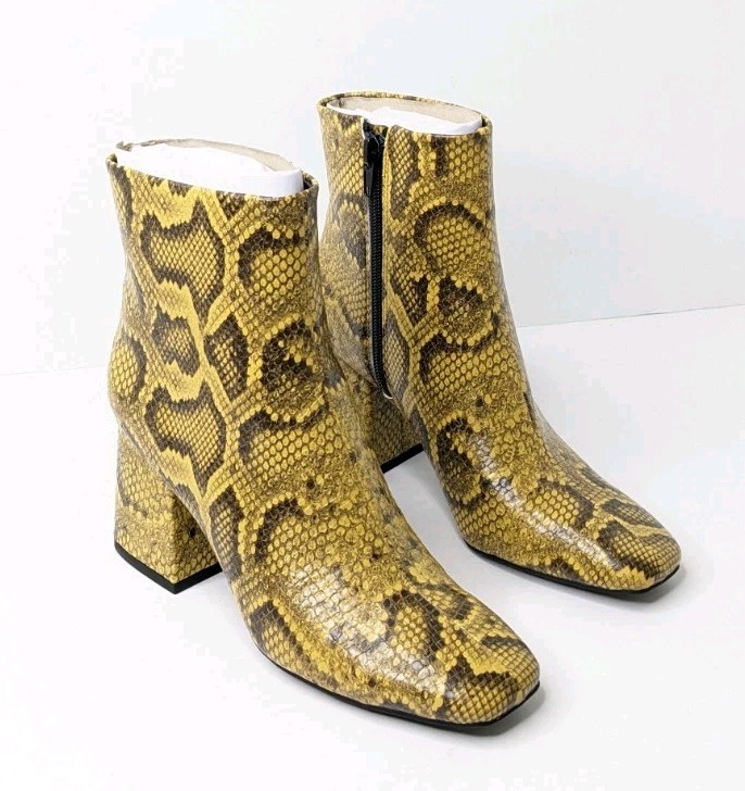 Katy Perry Geminni Ankle Booties, Mustard Multi, Women’s 5