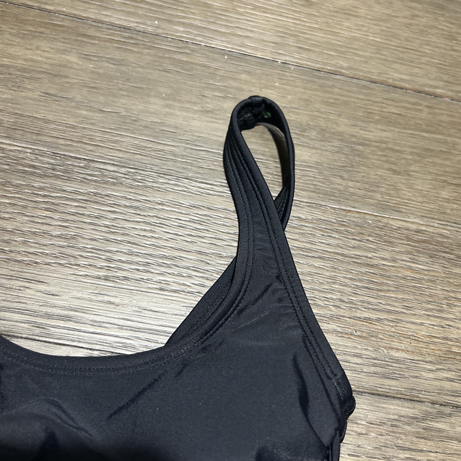 Women’s Bikini Top Black Padded Wireless Pullover Swimsuit Size XSmall 00