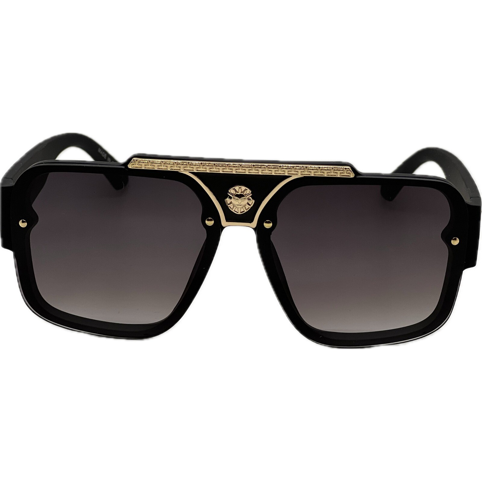 Men Sunglasses Classy Square Black Lens Cholo Style Hip Hop Gangster Style Gafas