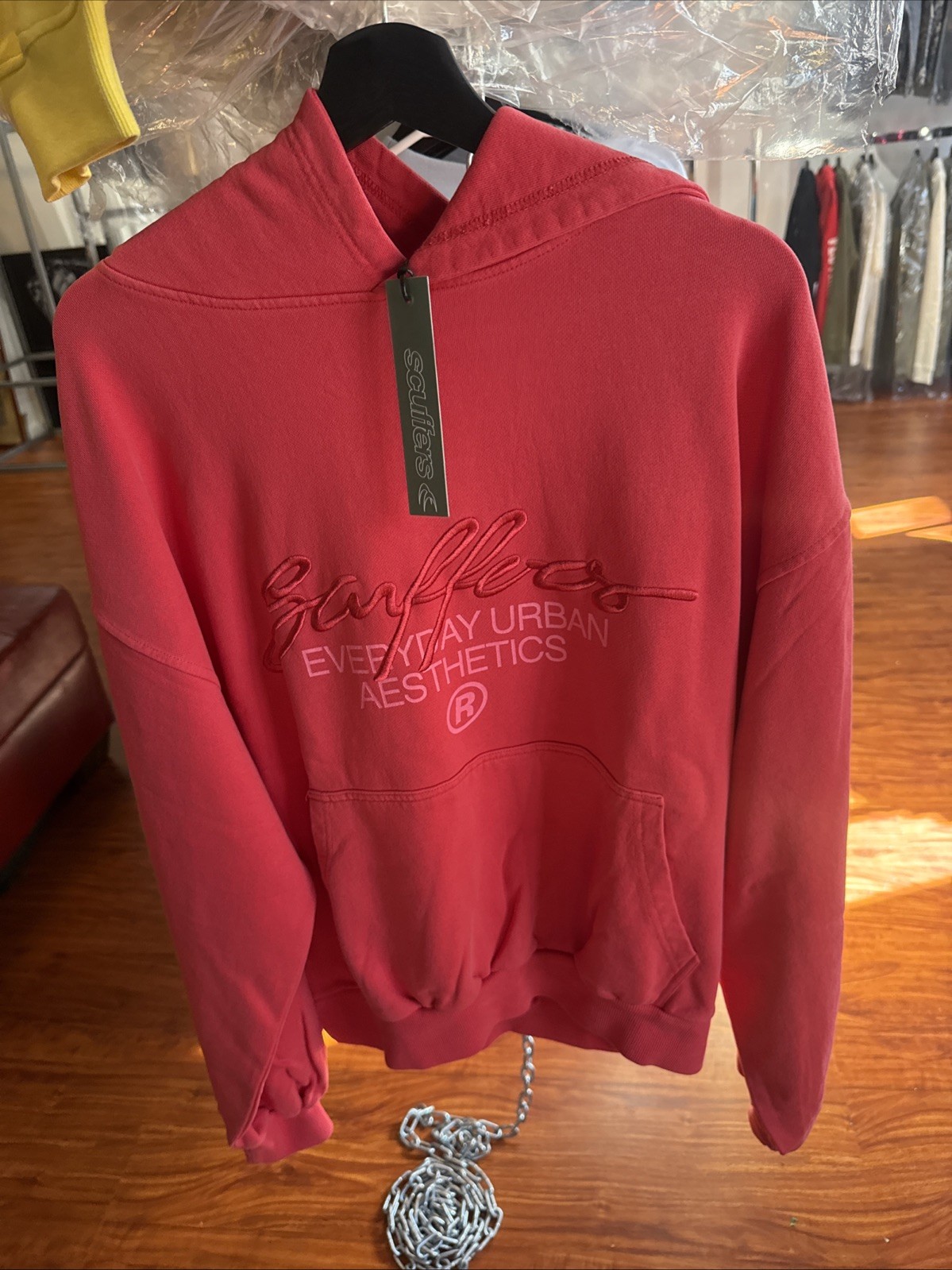 Scuffers Red Hoodie Size L