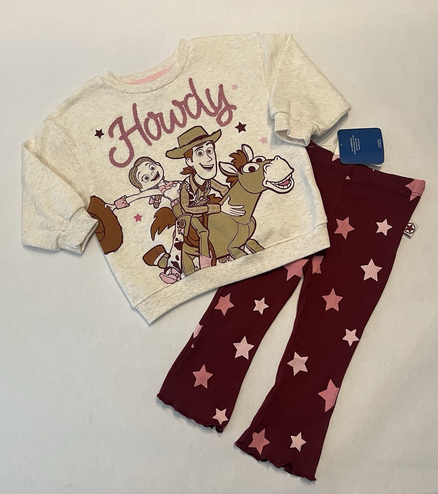 Disney Toy Story Baby Girl 18 Months Pants Sweatshirt 2 PC Set Cute Outfit New