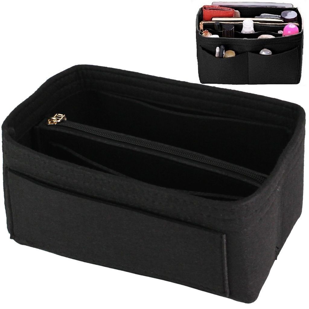 Felt Purse Handbag Organizer Insert Multi pocket Storage Tote Shaper Liner Bag