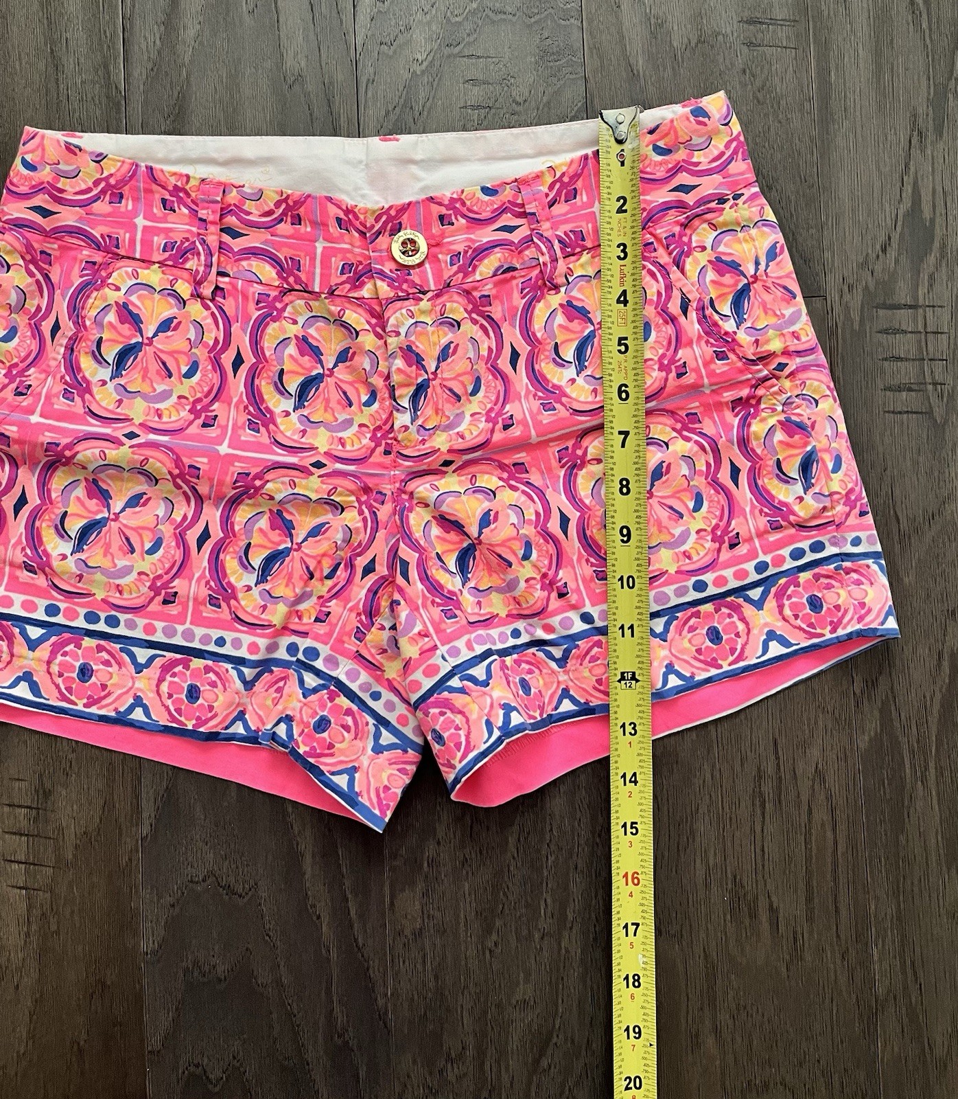 Sz 2 Lilly Pulitzer Callahan Shorts Pink Fusion Rock