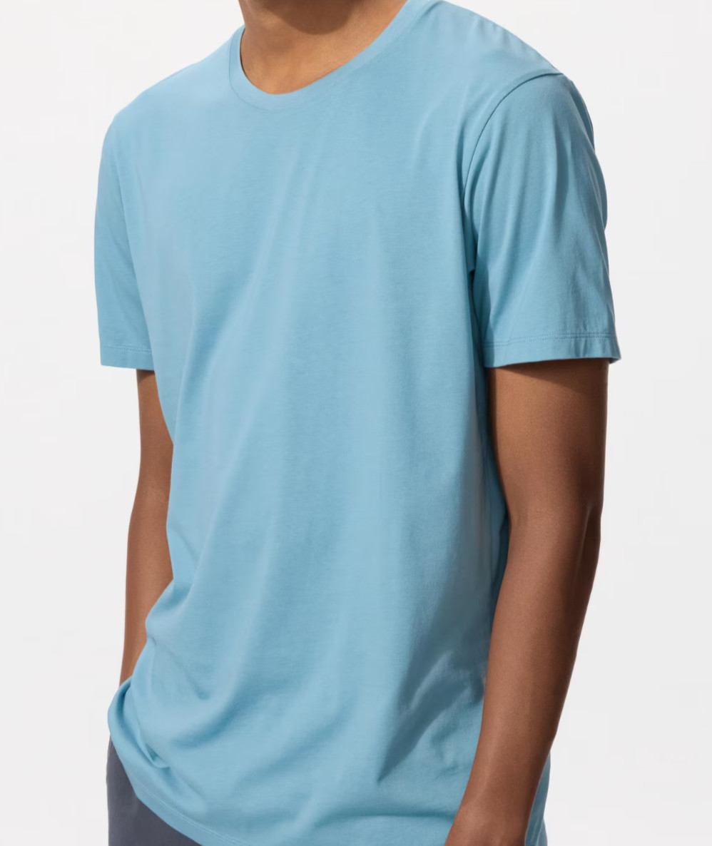 UNIQLO Premium 100% SUPIMA® cotton Crew Neck Short-Sleeve T-Shirt
