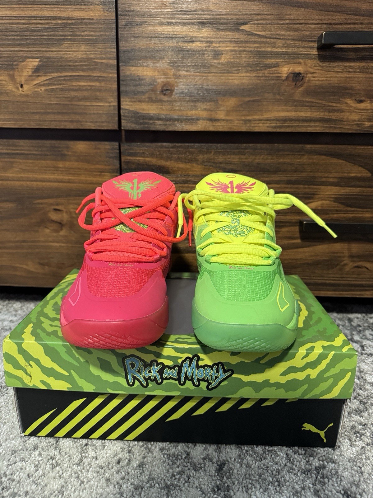 PUMA MB.1 x Rick and Morty Mid-Top Basketball Shoes US 10