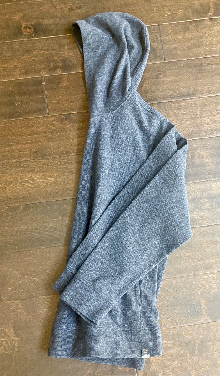 JACHS NY Men’s Hoodie Pullover Fleece Size L Charcoal Gray