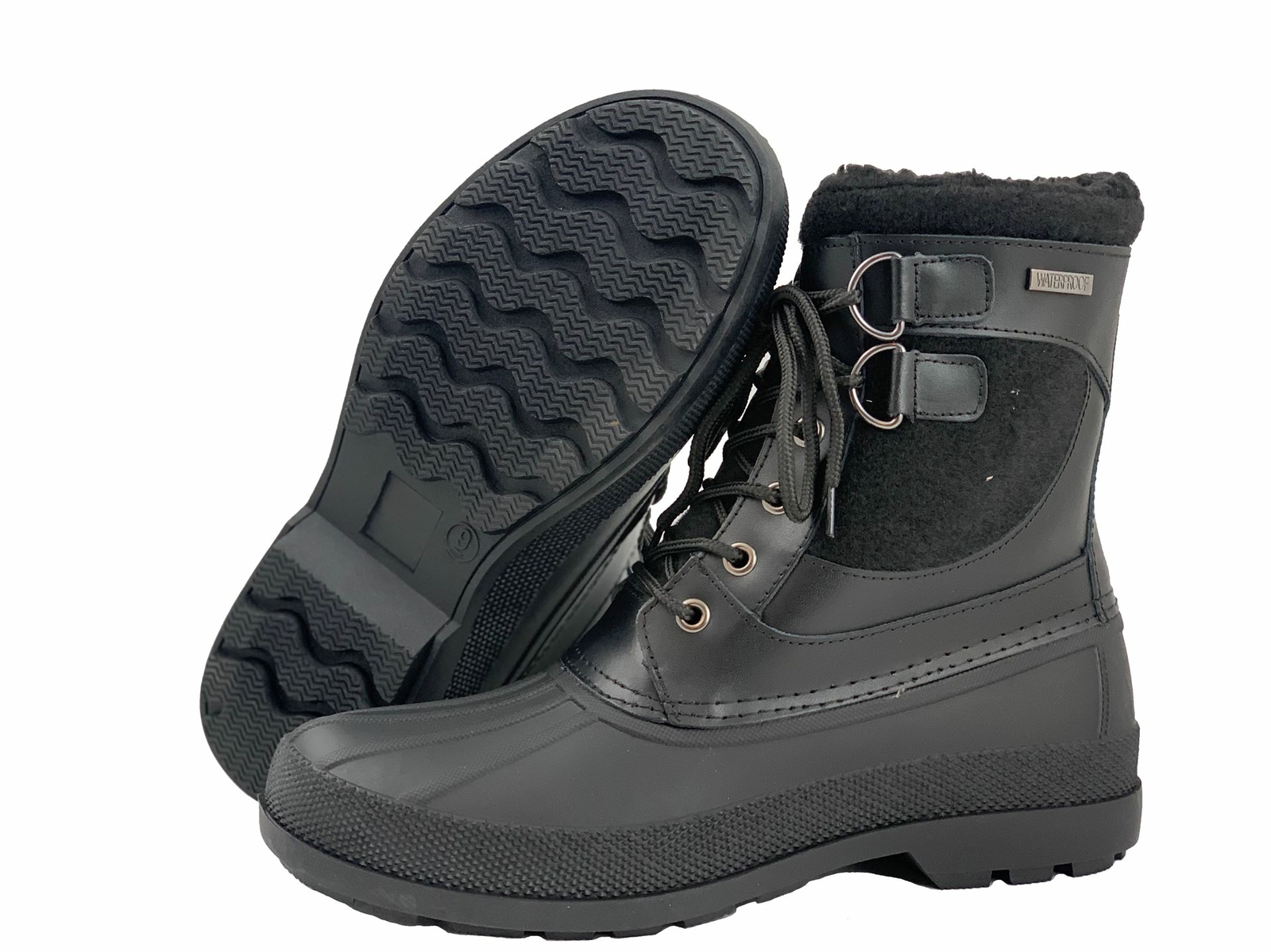 8″ Men Duck Snow Boot Black Color 903