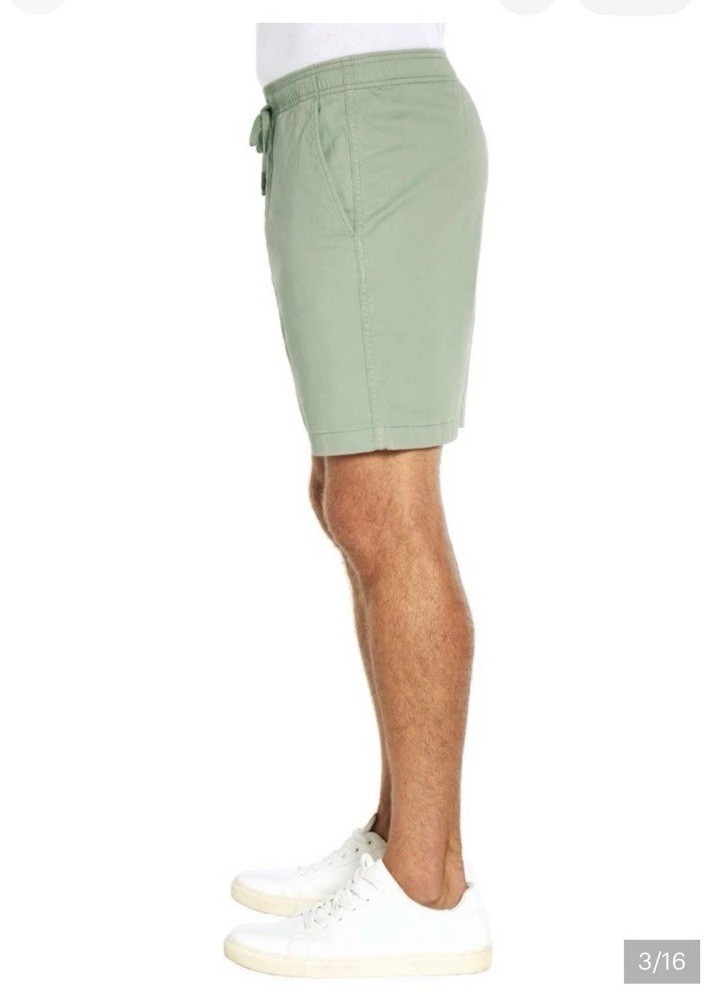 GAP Men’s Pull-On Chino Shorts Elastic Waist Stretch Cotton Mint Green Size XXL