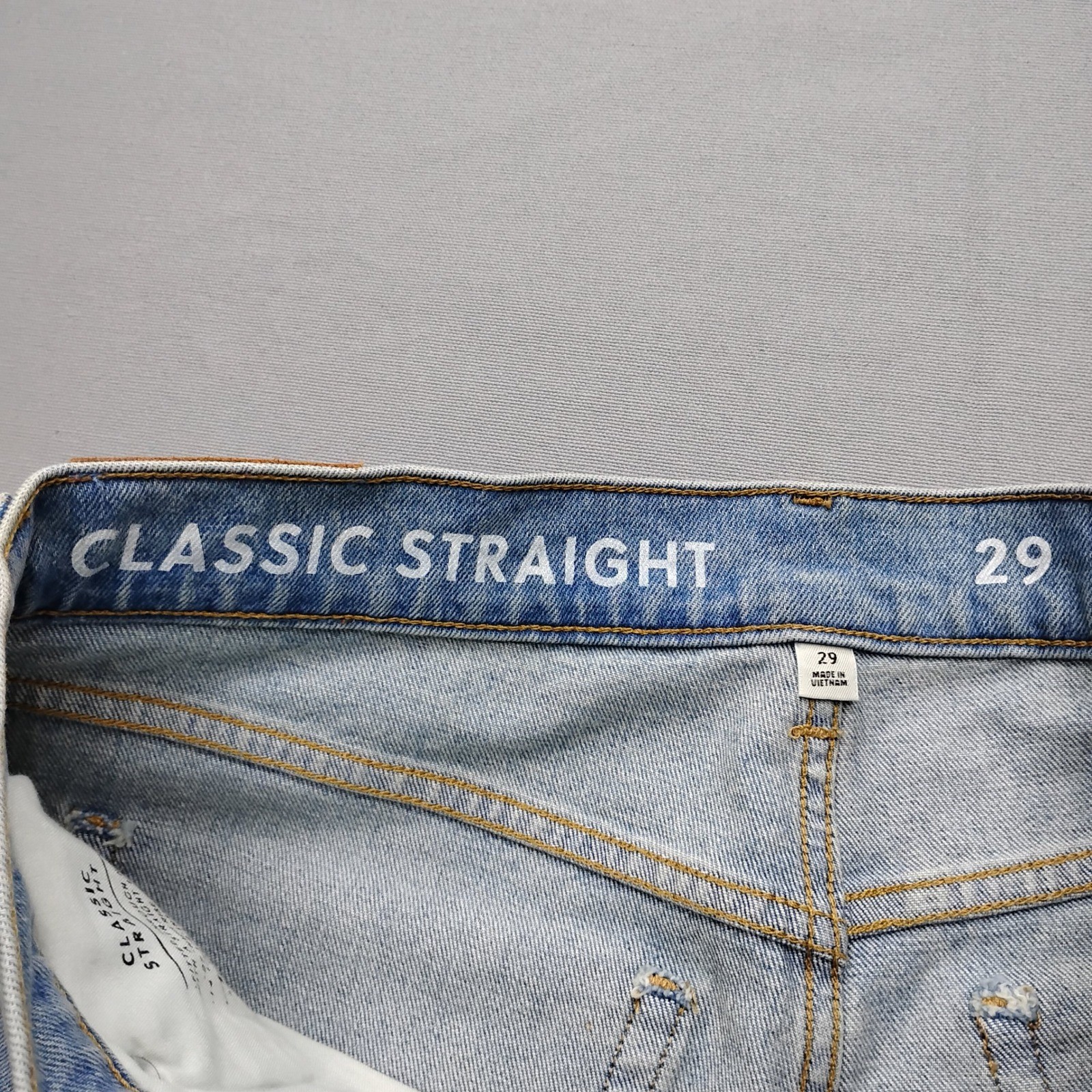 J.Crew Classic Straight Leg Jeans Light Wash Organic Cotton Candiani Denim 29