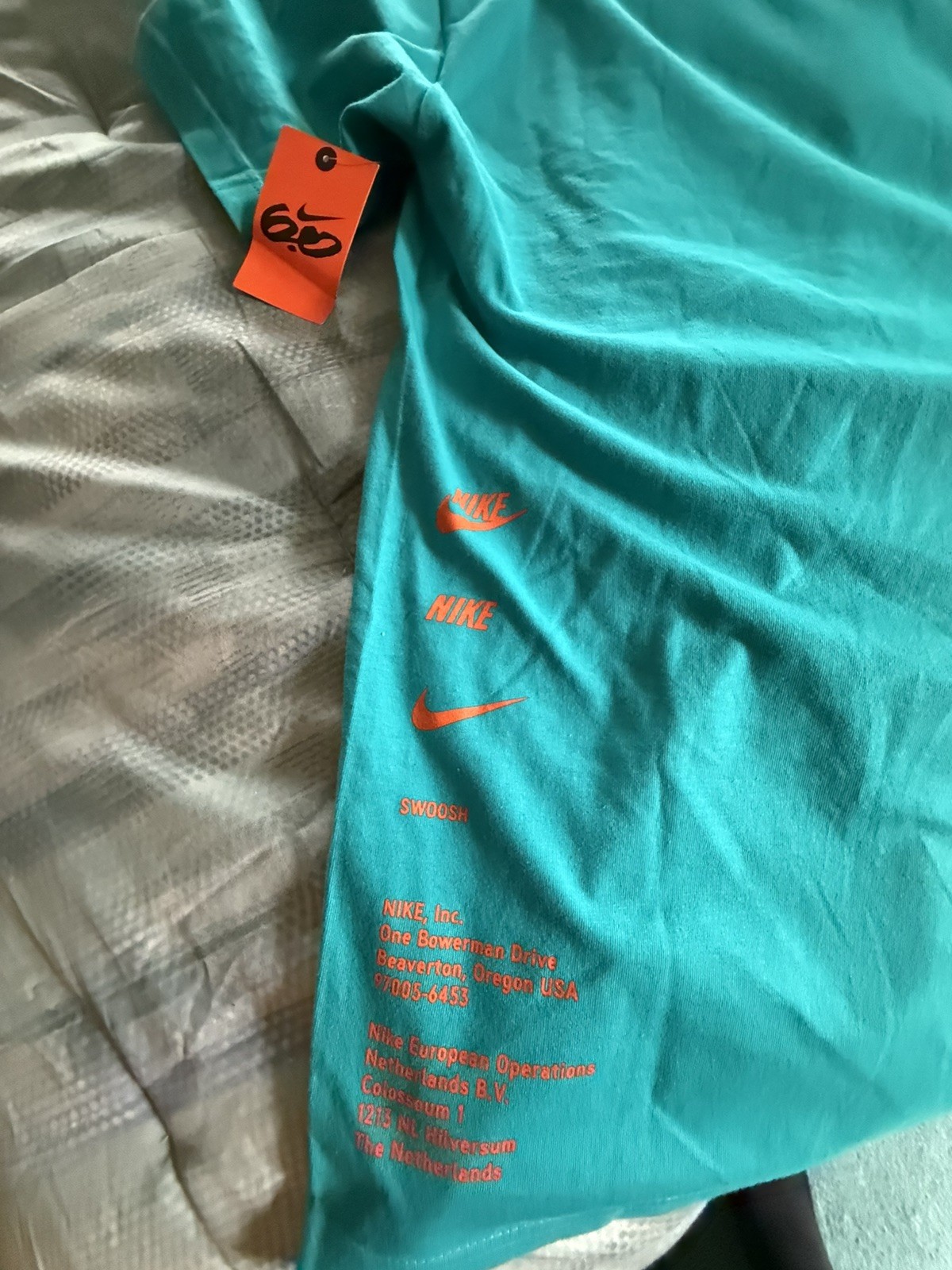 Nike 6.0 Teal Graphic Performance Shirt—Rare Discontinued Action Sports Line