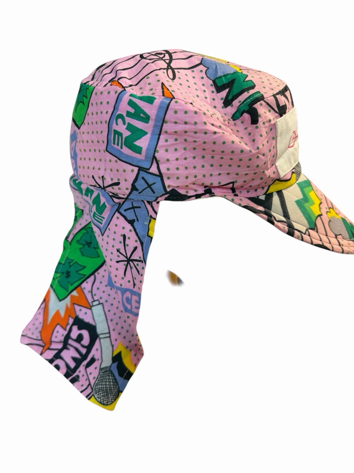 🚨RARE🚨 Vintage Original Jams 80s Graphic Print Cap with Neck Flap