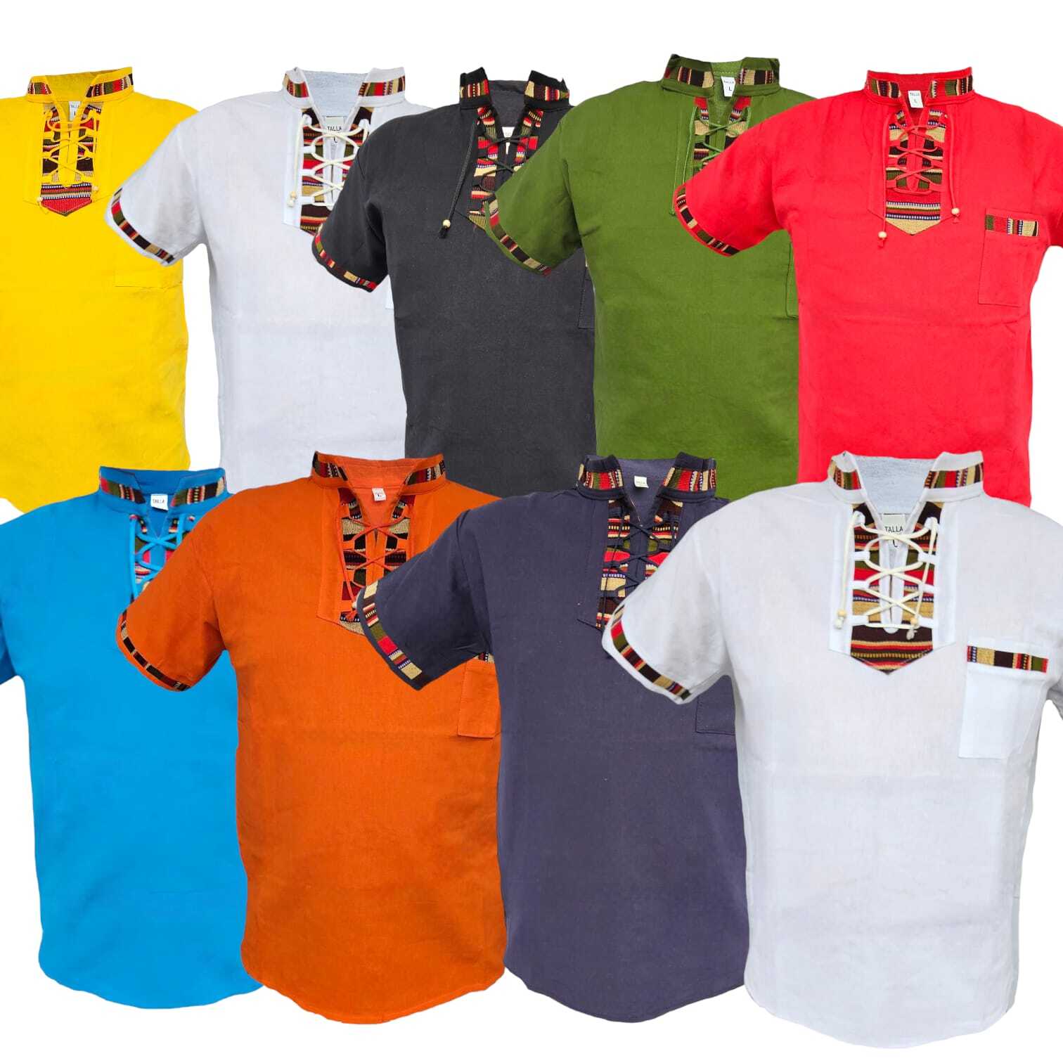CAMISAS TIPICAS GUATEMALTECA, CON BORDADOS A MANO, TYPICAL GUATEMALA SHIRTS