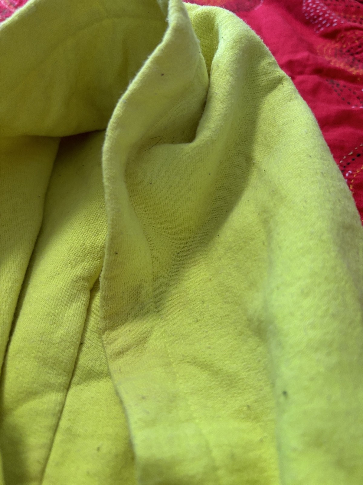 Ladies? We Got This Yellow Graphic Sweatshirt Street Casual Hoodie. Size X-large