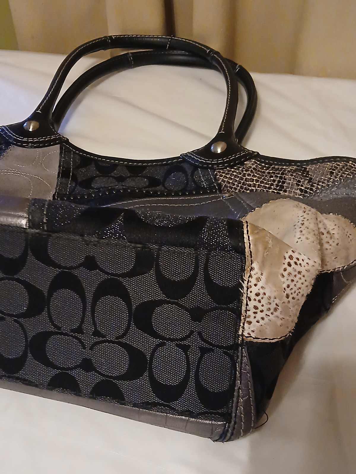 Coach Bleecker Patchwork Satchel