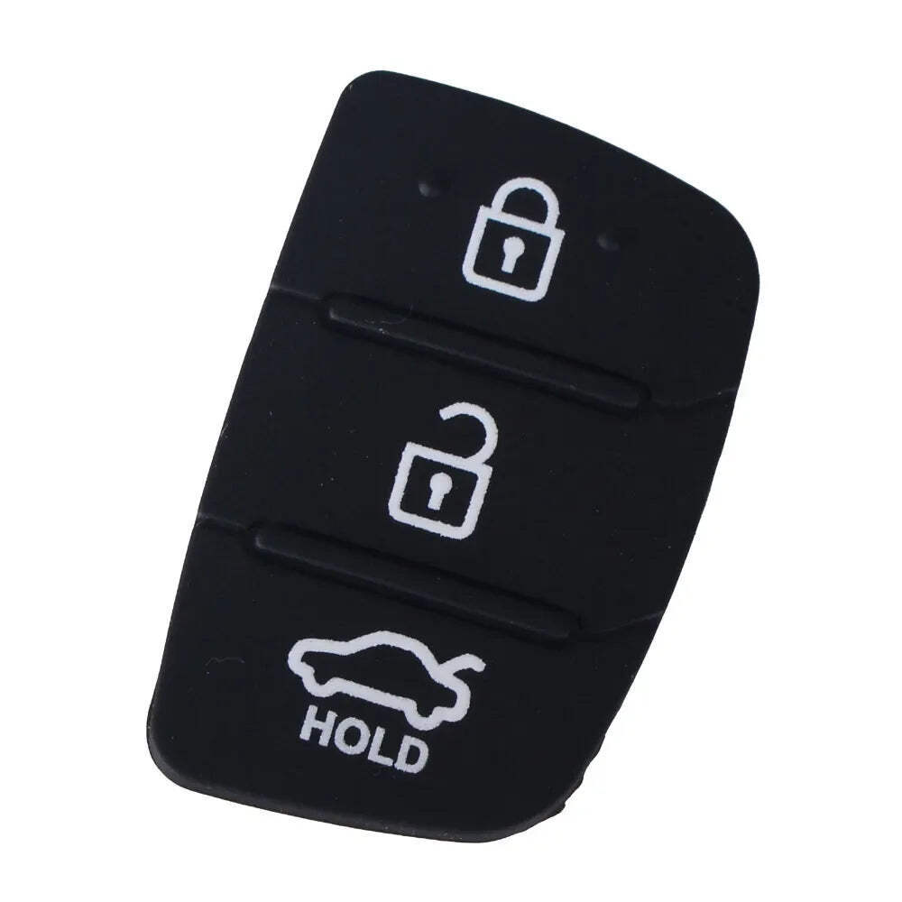 KEYYOU Soft Silicone Key Button Pad 3 4 Buttons Car Remote Key Shell For Hyundai