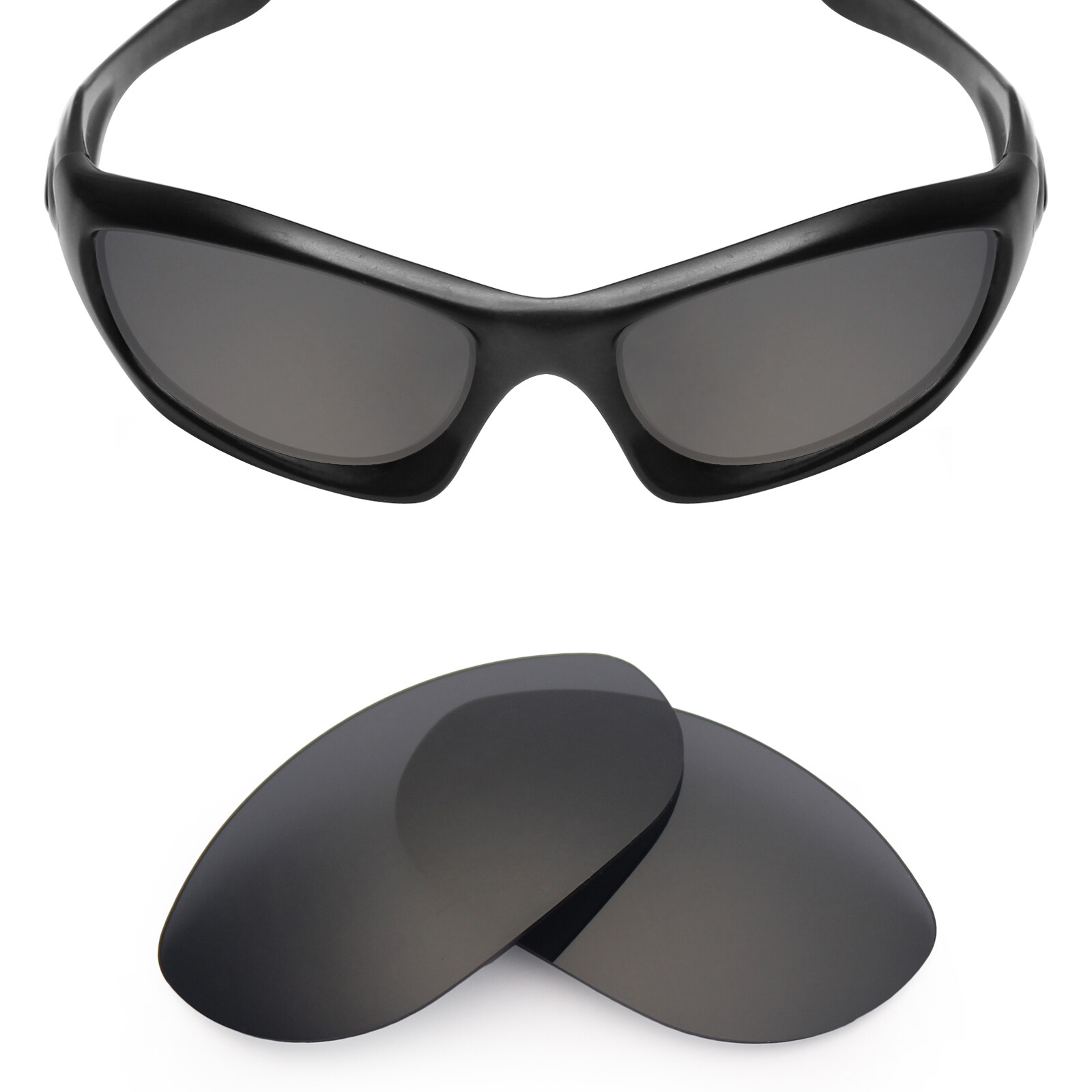 POLARIZED Replacement Lenses for-Oakley Monster Dog Sunglasses Stealth Black