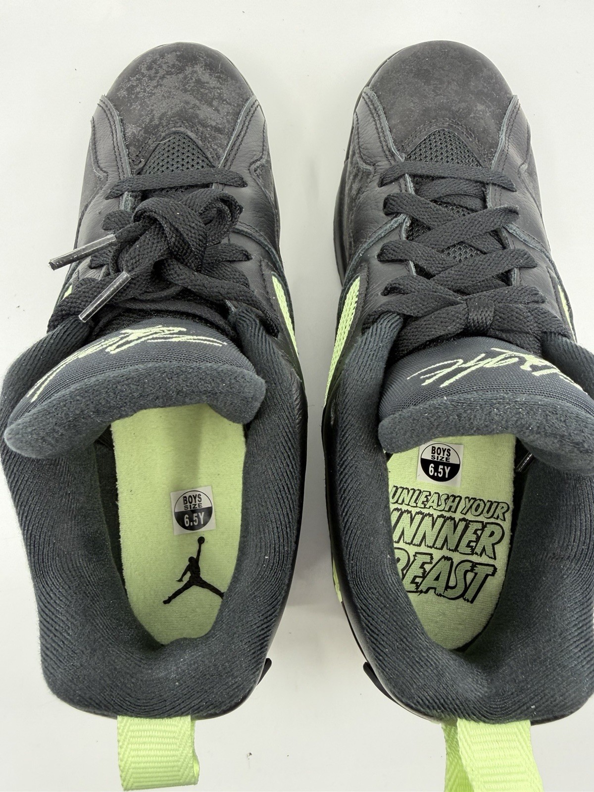 Nike Jordan MVP 92 GS Black Barely Volt Iron Grey Youth 6.5Y NIB No Lid