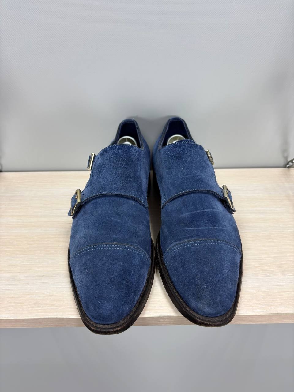 Mens shoes Santoni Size 8 Color Blue Duties Paid (USA)