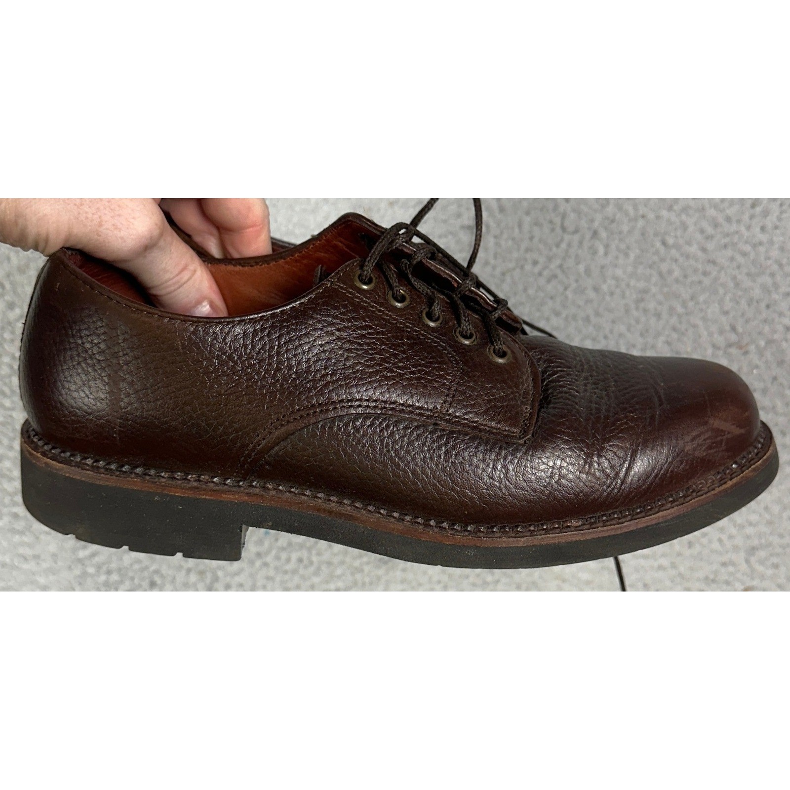 Red Wing SD Type 1 Shoes Mens 7.5D Brown Pebble Grain Leather Oxford Made In USA