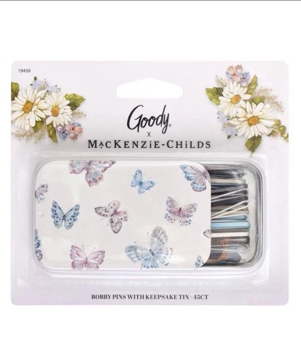 MacKenzie-Childs x Goody For Target Rosy Check Bobby Pins With A Keepsake Tin