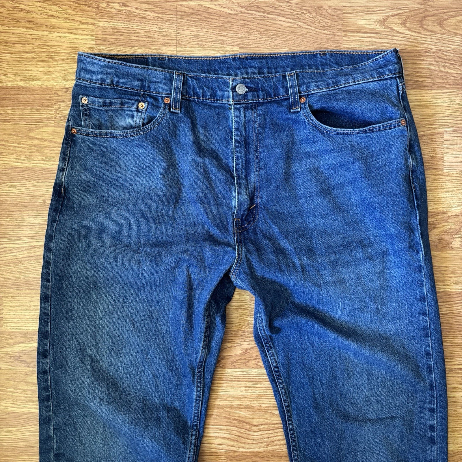 Levi’s 505 Jeans Mens 40×32 Blue Regular Fit Straight Leg Medium Wash Denim