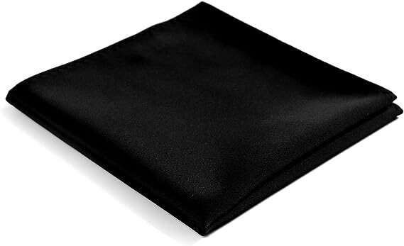 Fortunatever Mens Solid Color Tie, Pocket Square, Neckties, Regular or Skinny