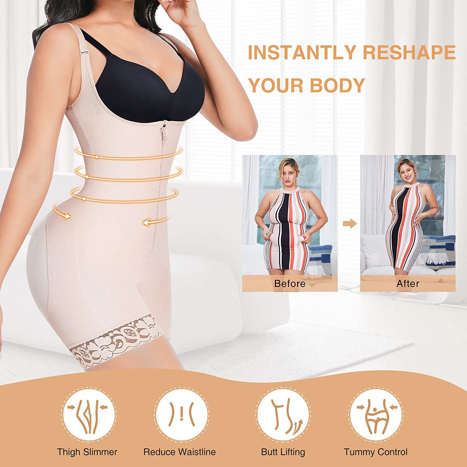 Women Tummy Control Post Surgery Compression Garment BBL Stage 2 Fajas Shapewear