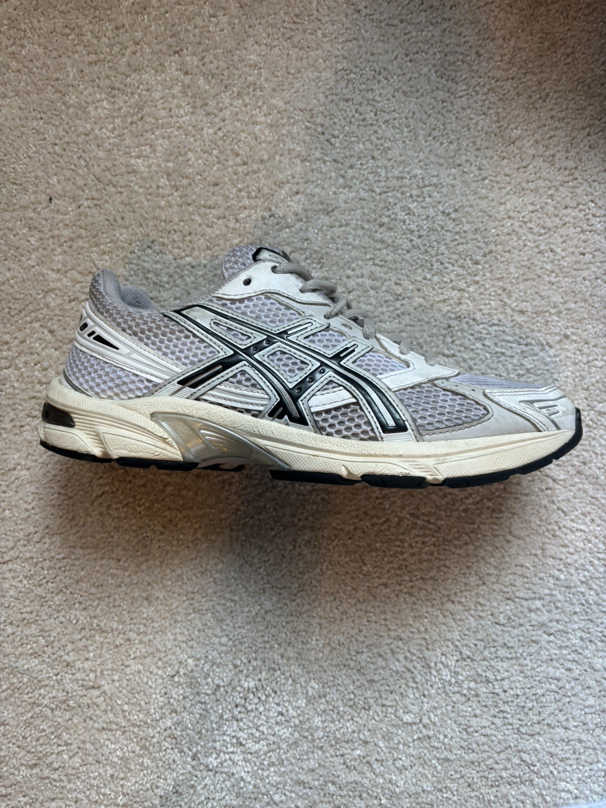 WORN ASICS Gel-1130 White Cloud Grey
