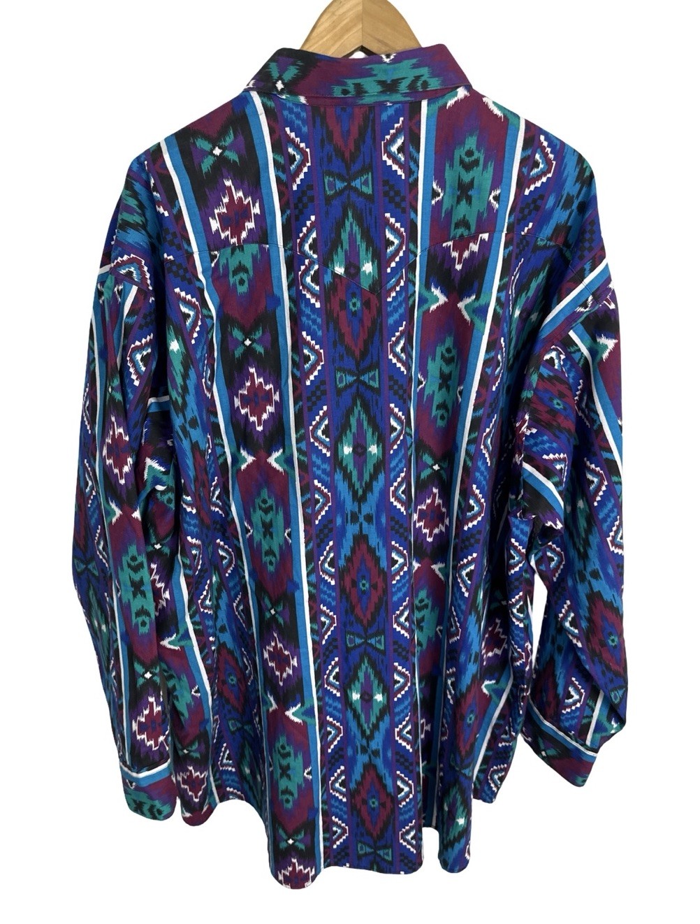 Vintage Plainsman Men’s Aztec Southwestern Rodeo Shirt Size 4XL
