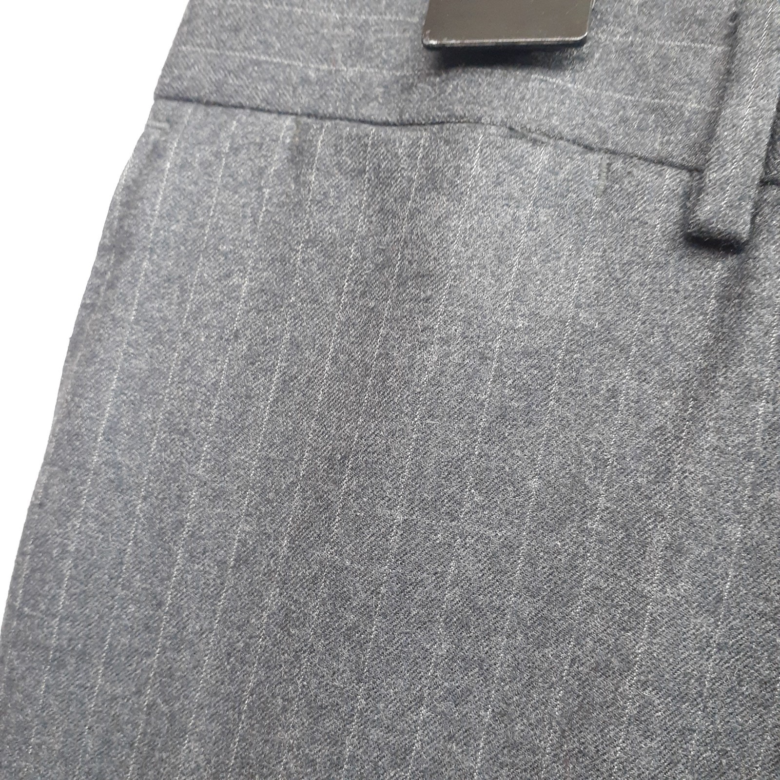 Coppley Suit 40 41 42 R 50/50 Wool Cashmere Flannel Gray Striped Dual Vents
