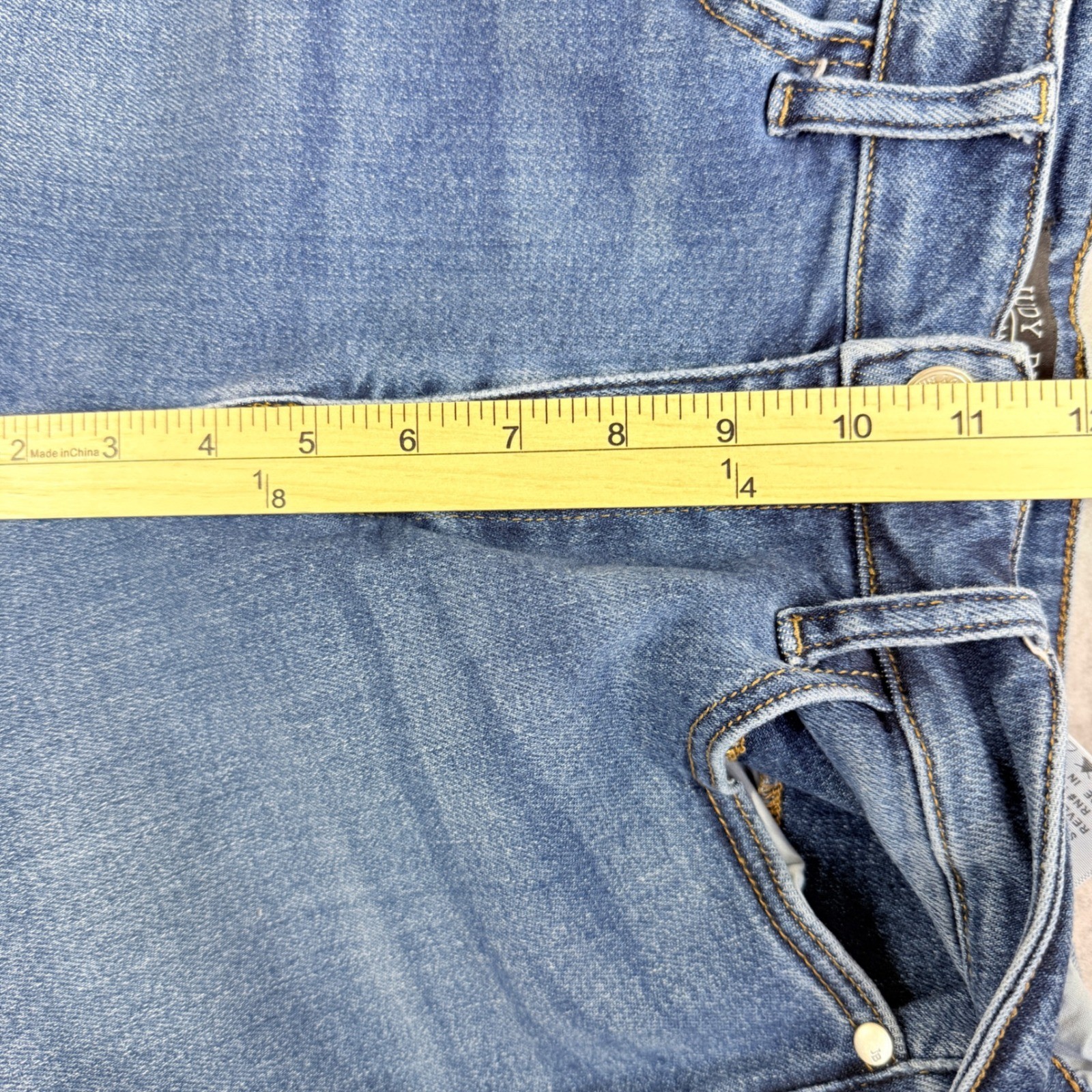 Judy Blue Slim Fit Jeans Womens 13/31 Blue Excellent Raw Hem JB88704 High Rise