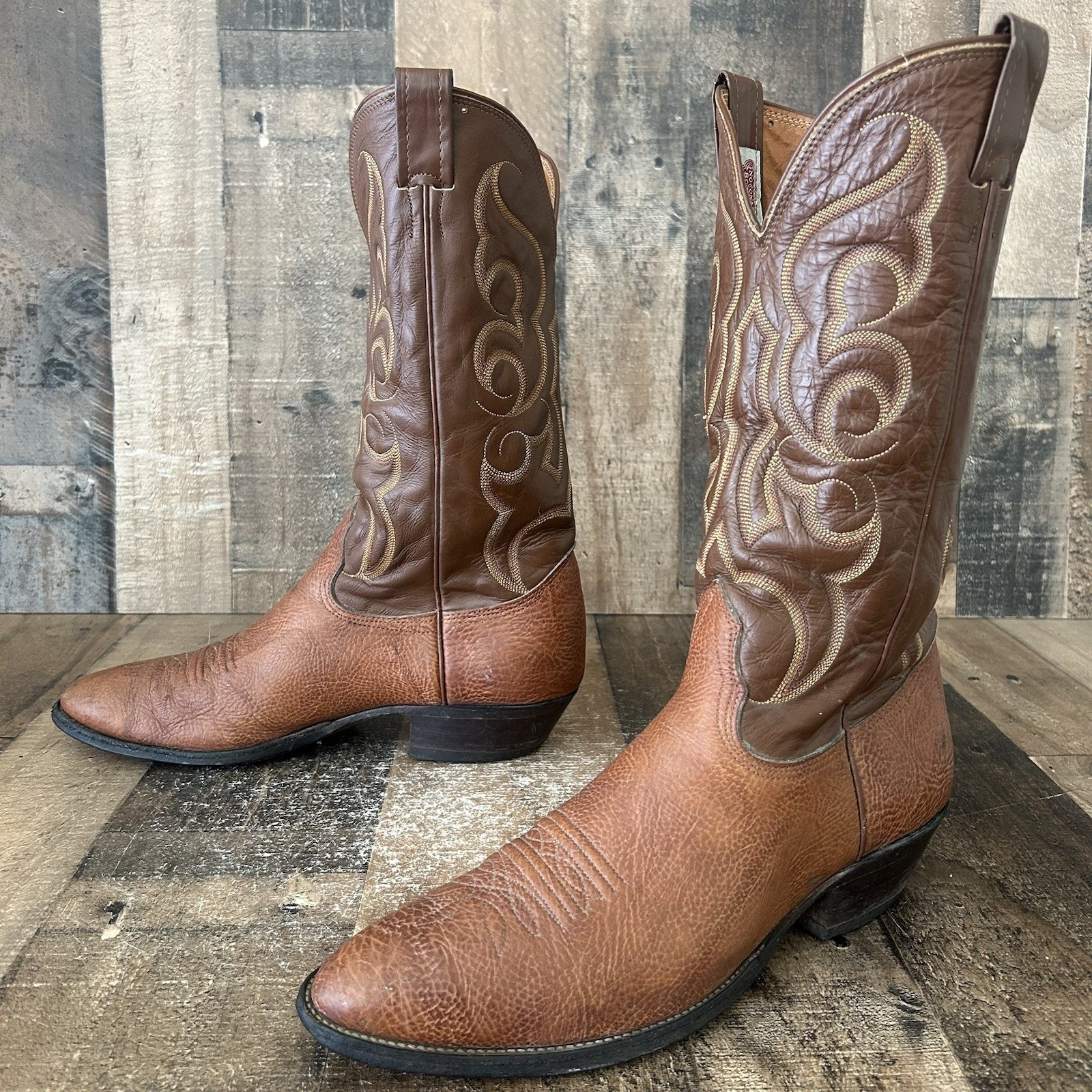 Nocona Vintage Bullhide Western Cowboy Boots Mens 11.5 B