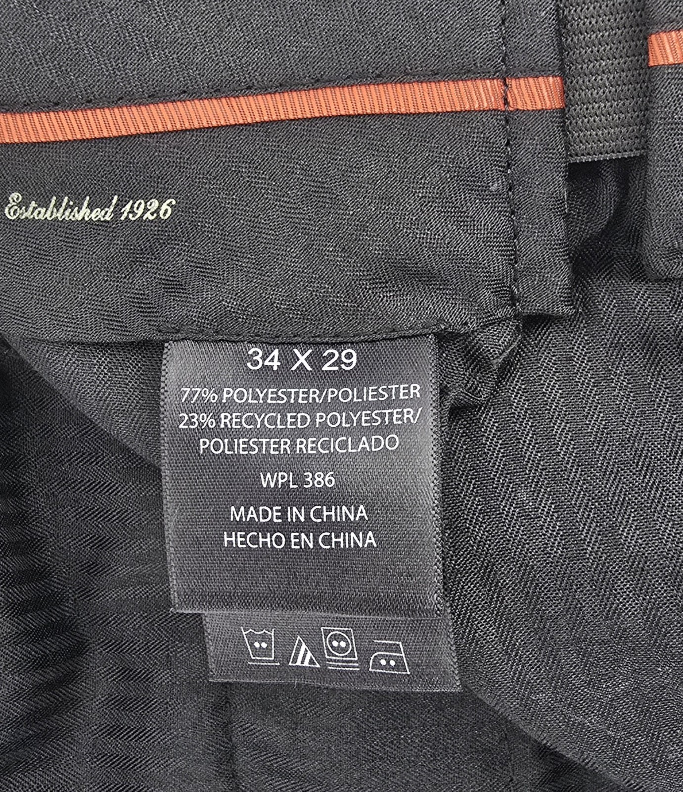 2 Pair Haggar Classic Fit Dress Pants 34×29 Black Gray Expandable Waist Flat