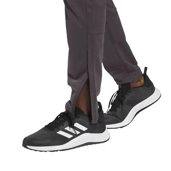NEW Adidas Men’s Track Pant Tricot Ankle & Pocket Zip, Gray, Size MEDIUM