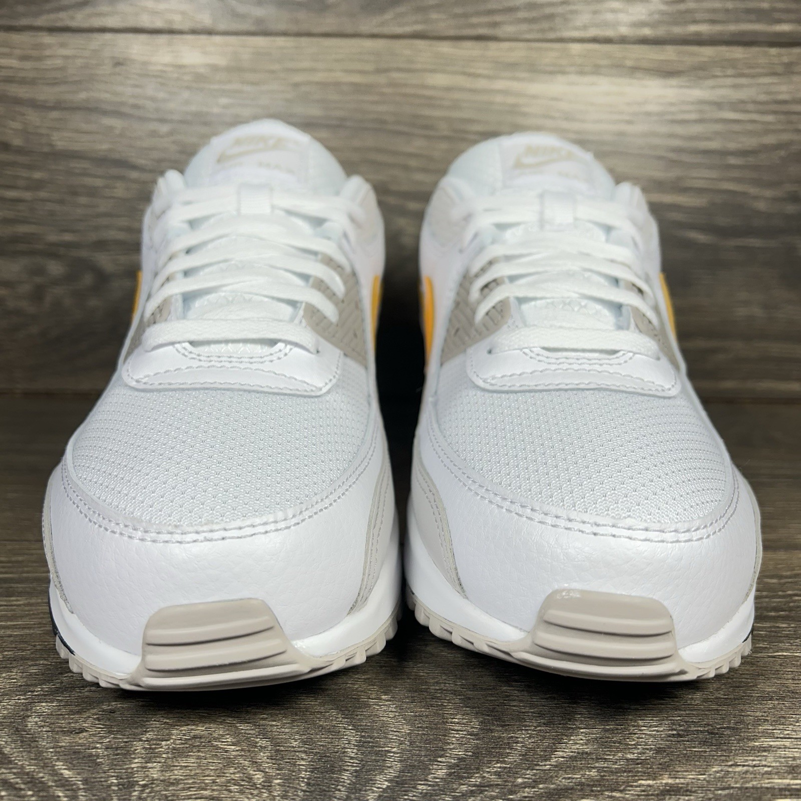 Nike Men’s Air Max 90 Laser Orange White Athletic Casual Shoes Sneakers Trainers
