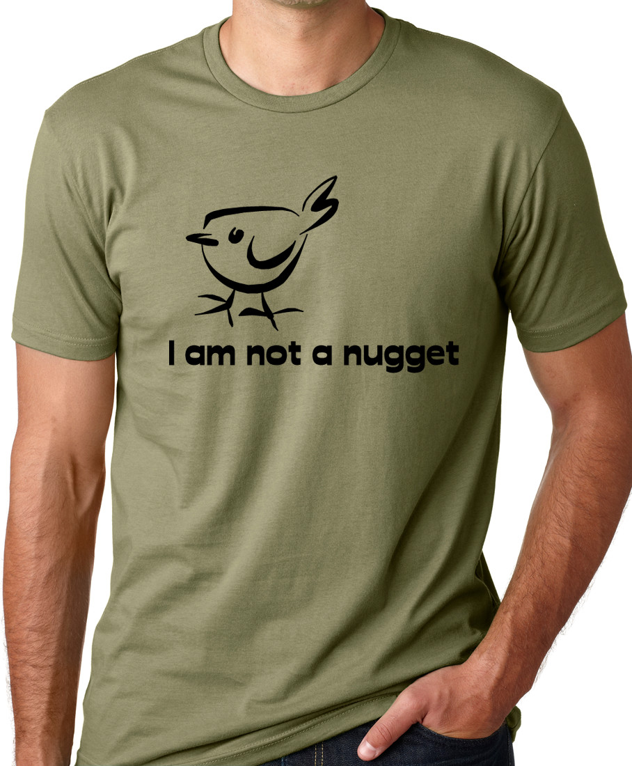 I am not a nugget vegan vegetarian funny humor tshirt activist animal lover