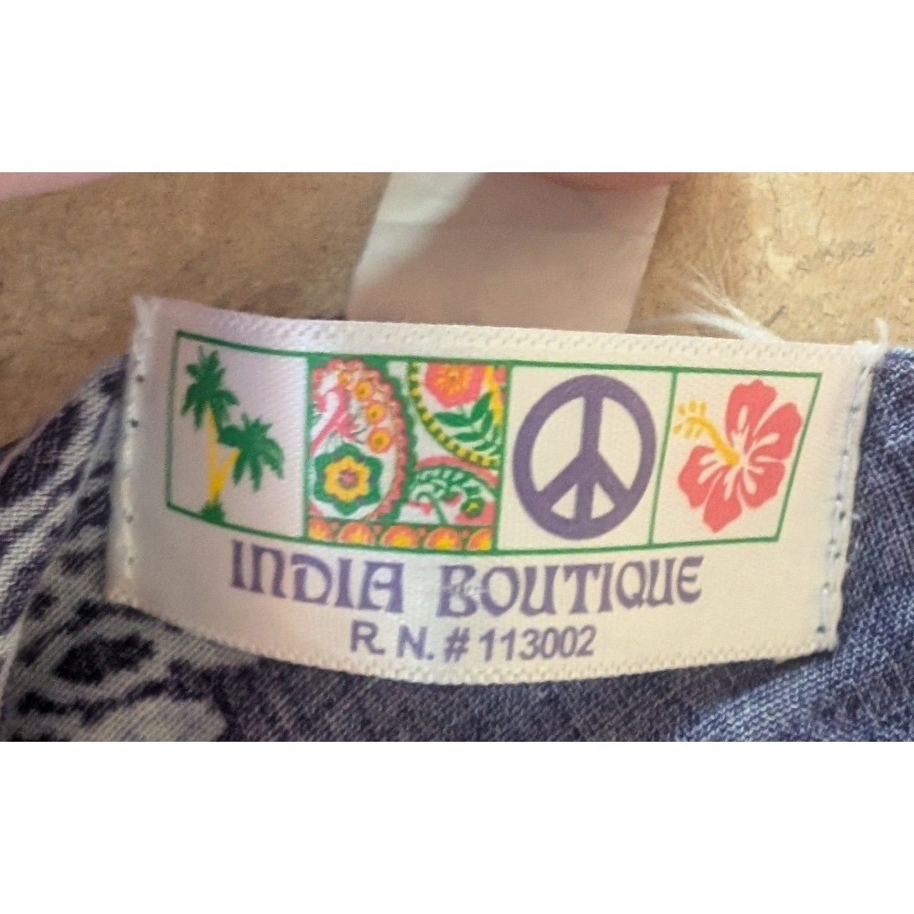 India Boutique Blue Mandala Handkerchief Hem Midi Dress Womens Boho Summer Rayon