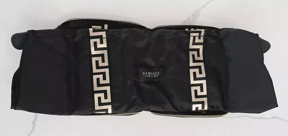 Versace Bag Black Gold Folding Tote Bag Shoulder Beauty Promo Womens NEW