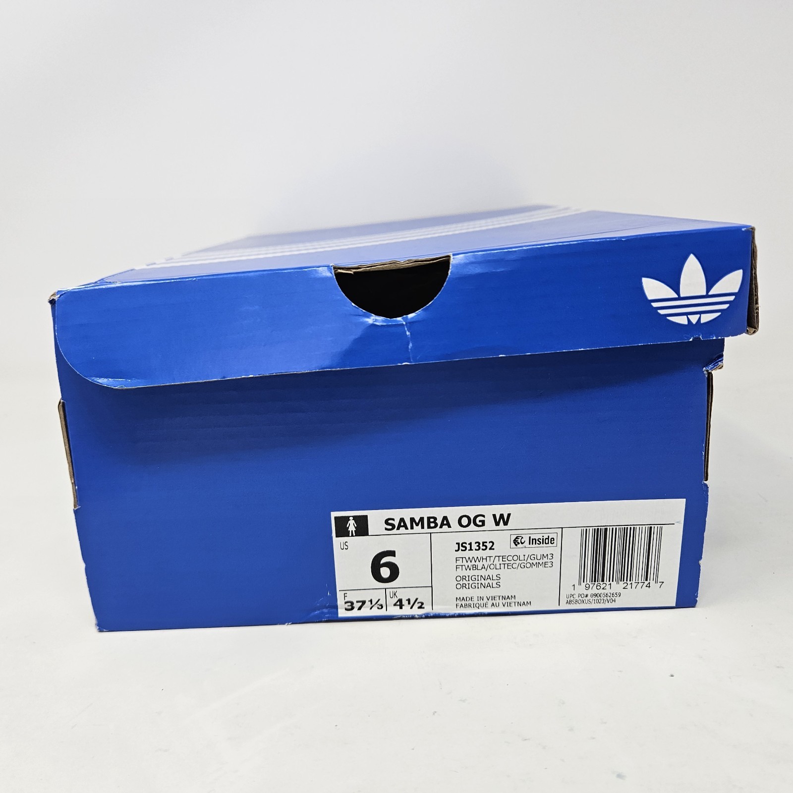 Adidas Samba OG ‘White Tech Olive Gum’ / JS1352 / Women’s Size 6