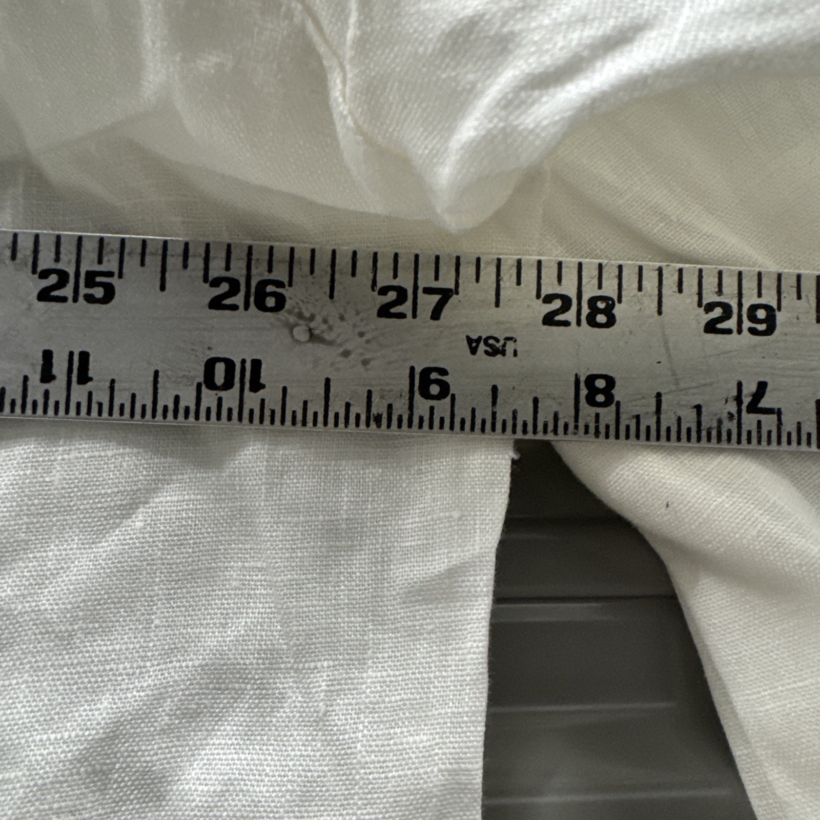 New Frank & Eileen $228 Shirley Oversized Button Up Shirt White 100% Linen Small