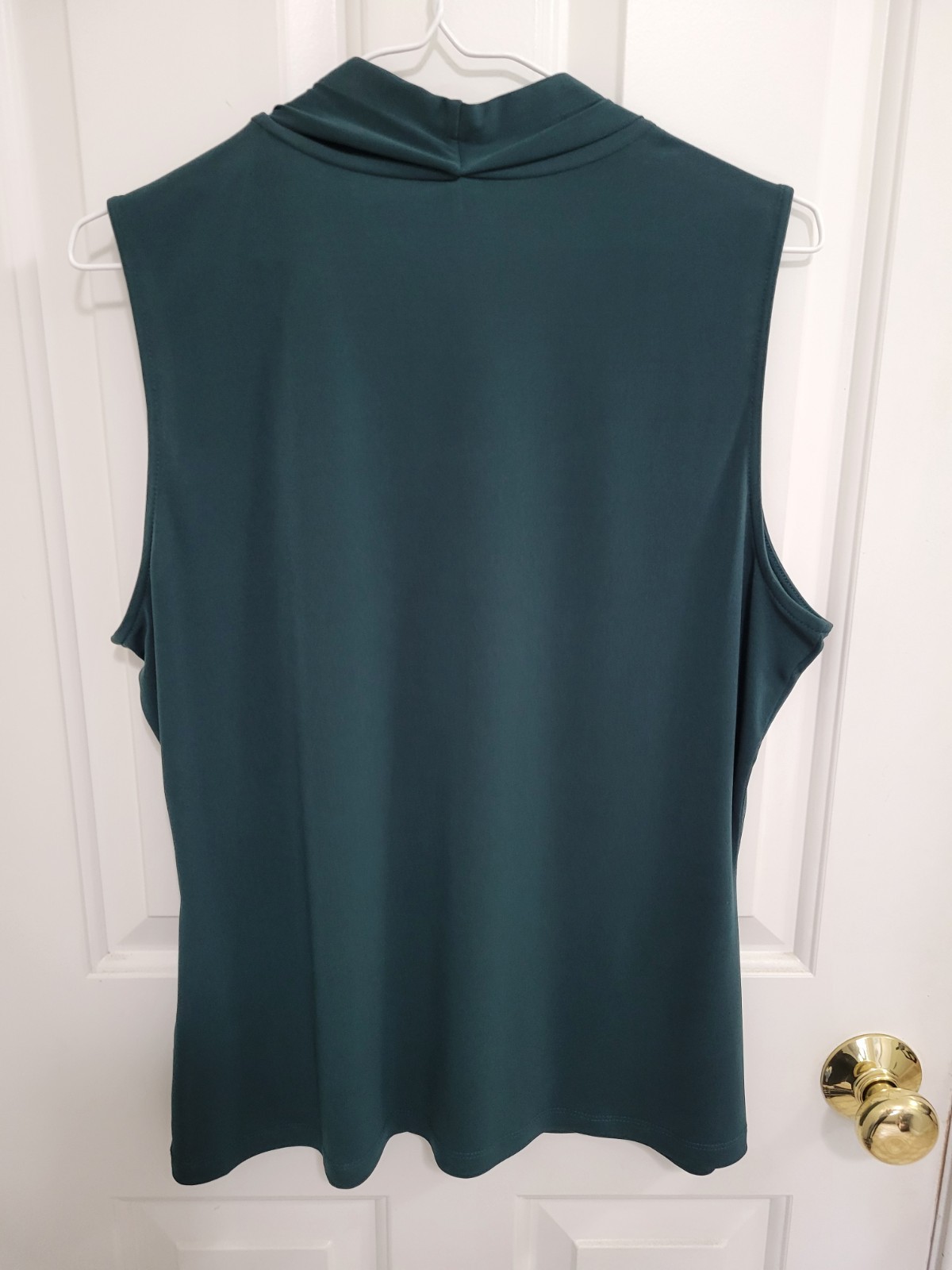 CALVIN KLEIN Deep Green Sleeveless Women’s Top, NWOT, Size L