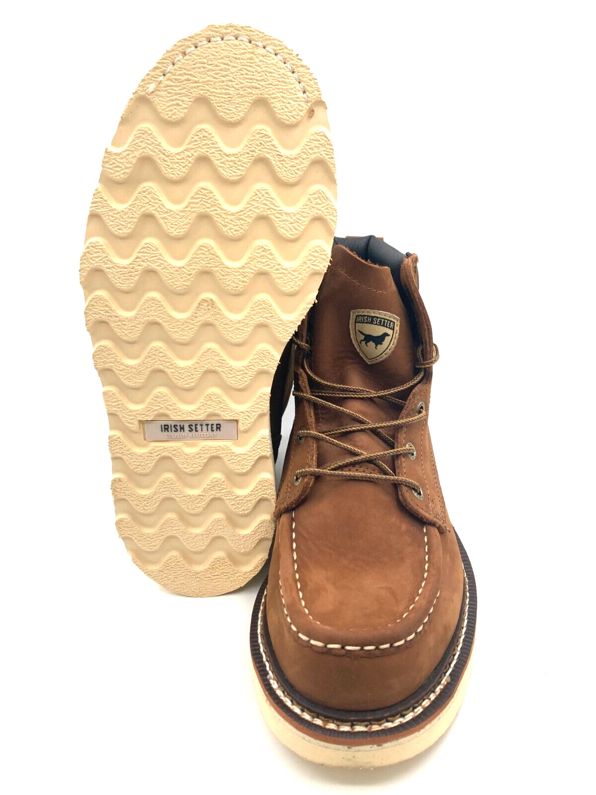 Work Boot Irish Setter Ashby, Model 83651, 6″ Soft Toe Nubuck Full Grain Leather